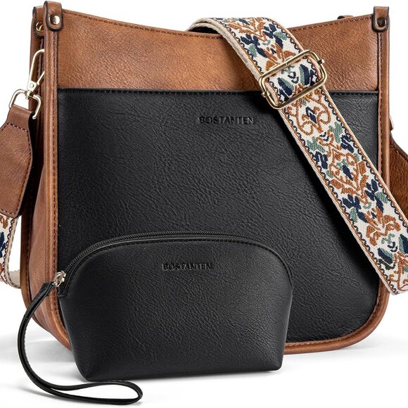 Crossbody Bags for Women Trendy Vegan Leather Hobo Handbags Fashion Shoulder Pur